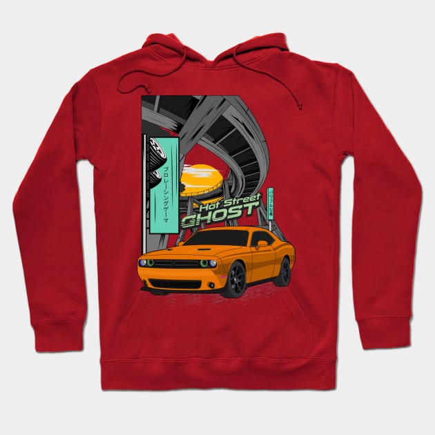 Challenger hot street ghost Hoodie by Car_Designer